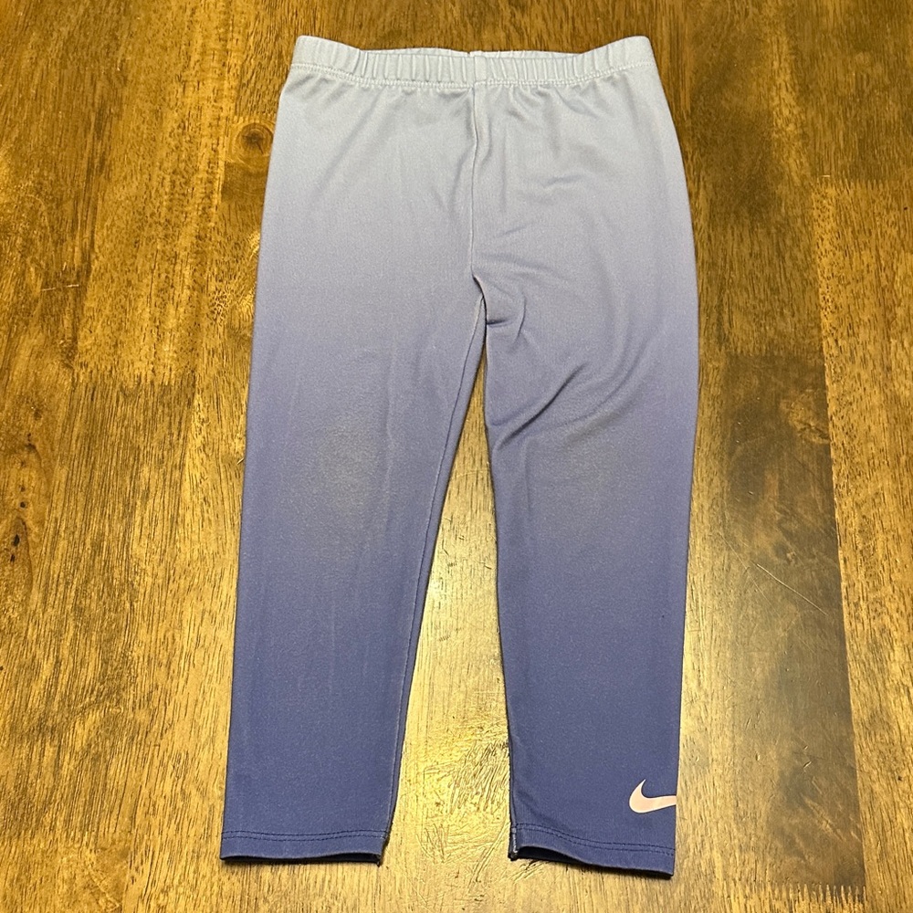 Nike Kids Ombre Leggings - Light Blue to Dark Blue